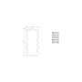 Lustro nieregularne w ramie mdf - WAVE – Blobs Mirrors Czarna Rama